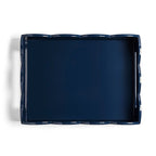17x13 Scalloped Tray Pale Denim & N
