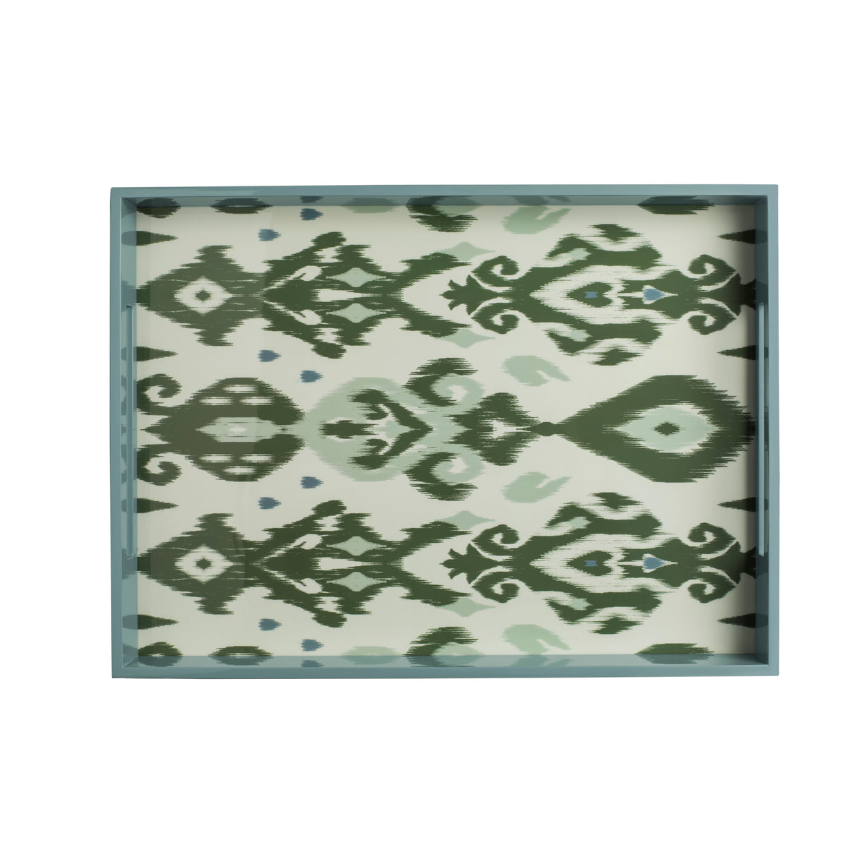 Ikat Two-Tone Tray Khaki & Chambray
