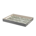 Ikat Two-Tone Tray Mink & Chocolate