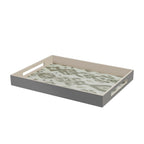 Ikat Two-Tone Tray Mink & Chocolate