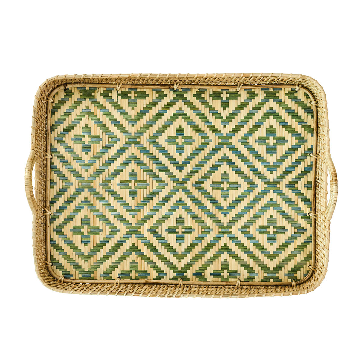 Villa Seville  21" Tray - Chambray
