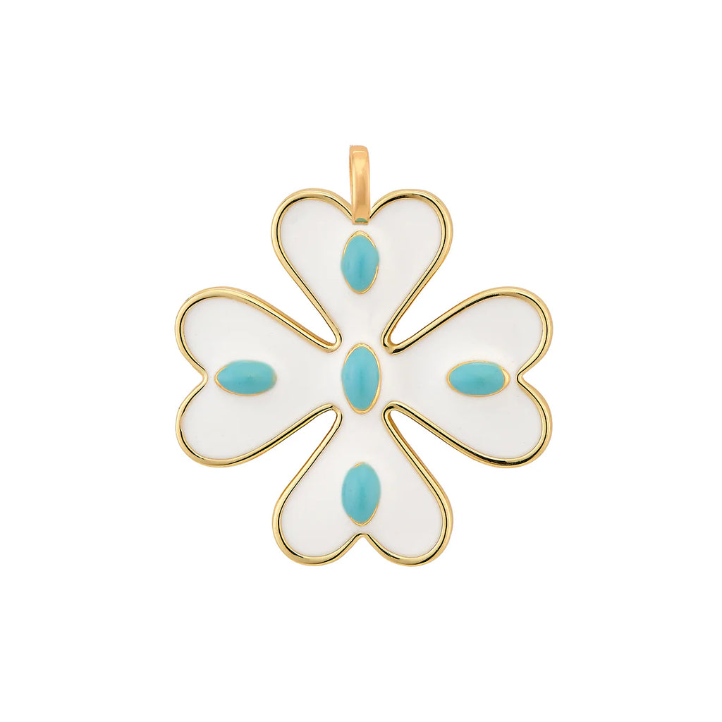 Talitha Charm with 16" Gold Mixed Link Chain