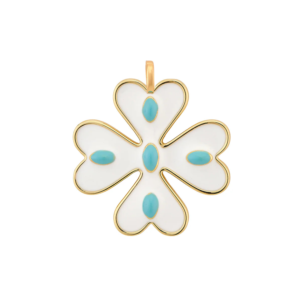 Talitha Charm with 16" Gold Mixed Link Chain