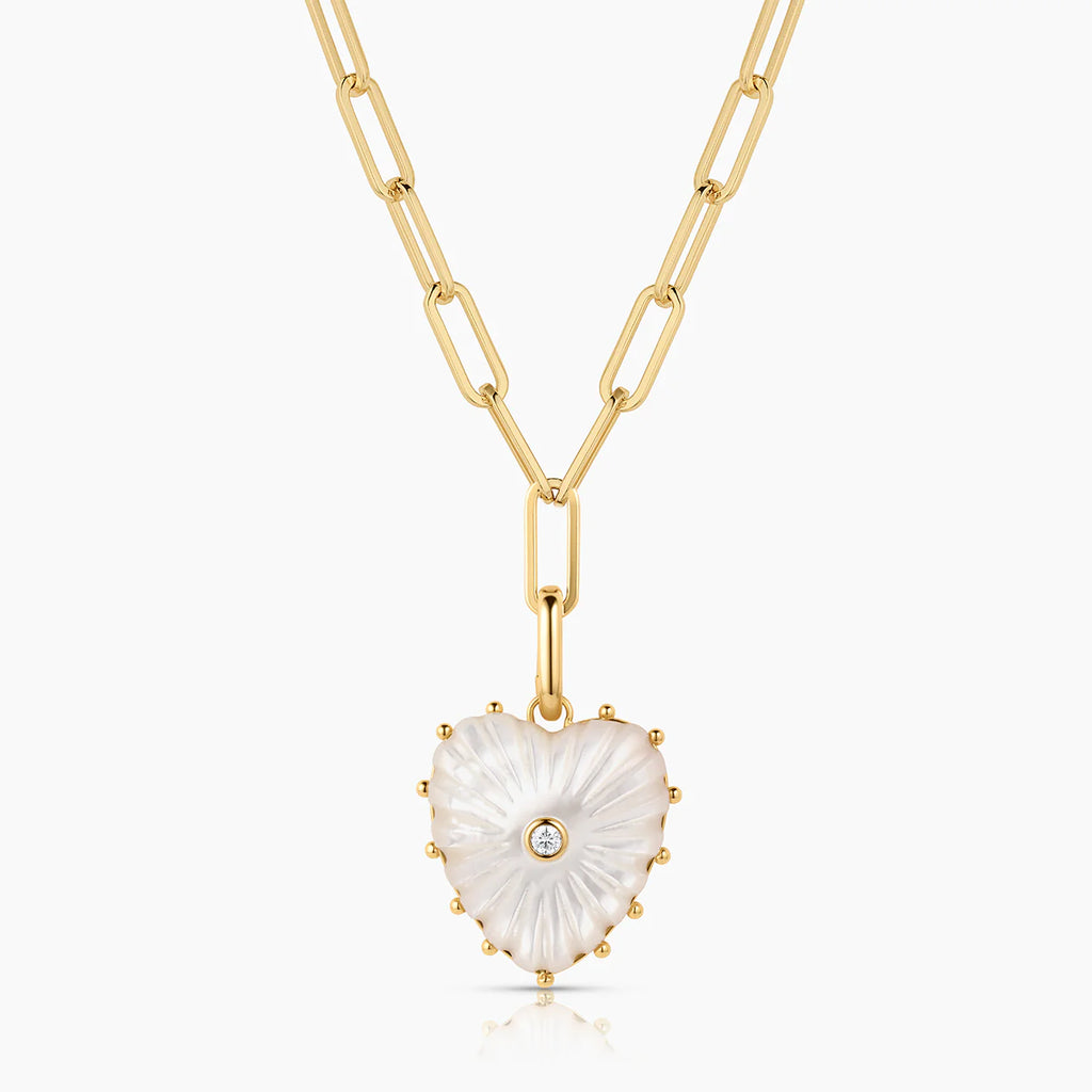 MOP Heart On Clip Chain