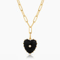 Onyx Heart Necklace