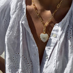 MOP Heart On Clip Chain