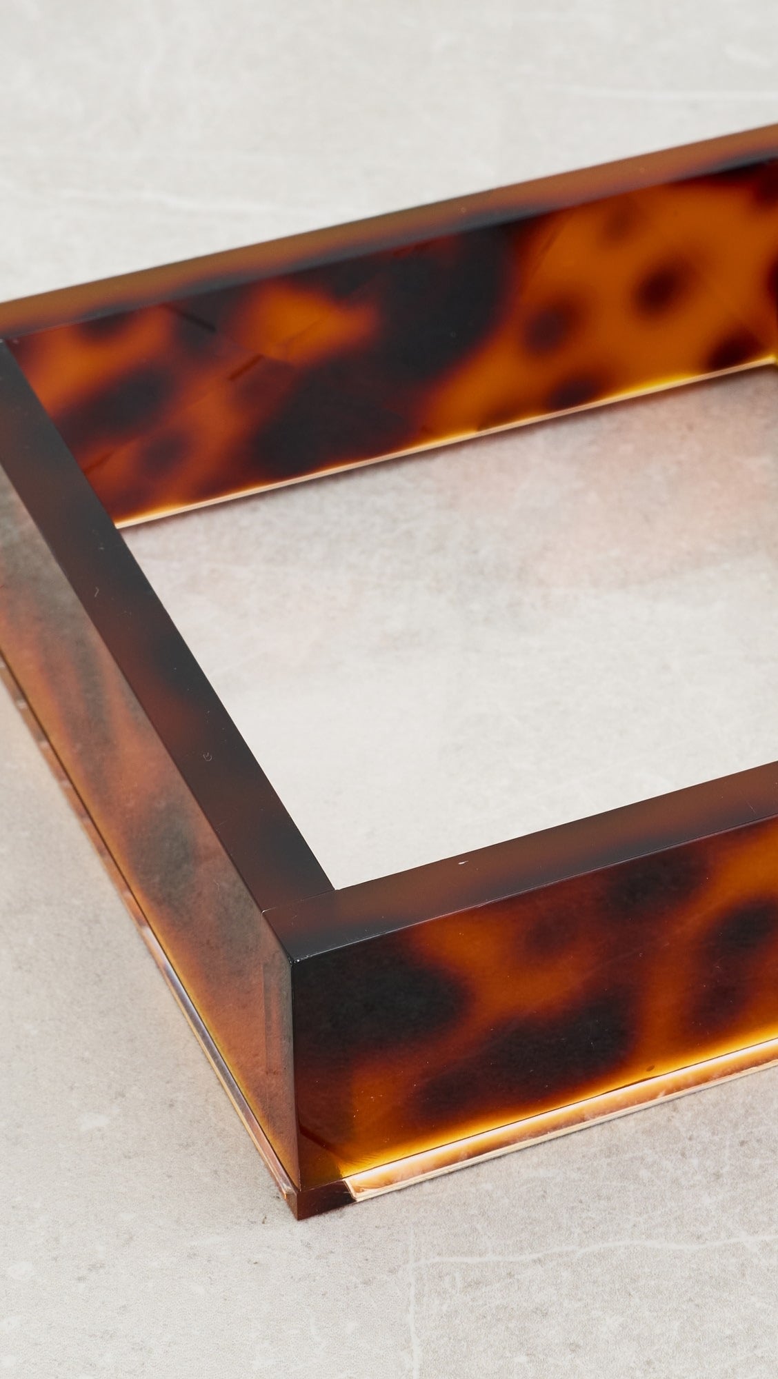 Lucite Tortoiseshell Cocktail Napkin Holder