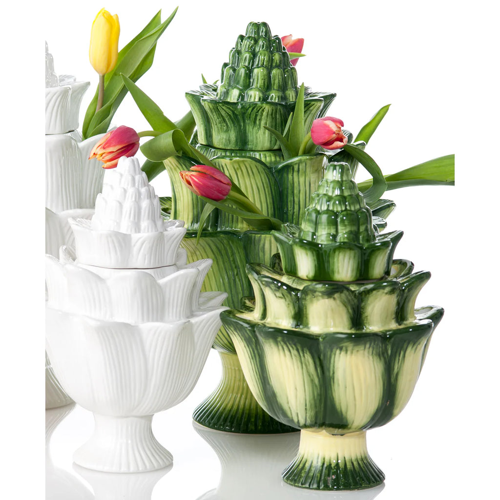 Tulipiere Artichoke White Small