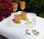Reed Square Tray in White
