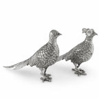Pewter Pheasant Statuettes
