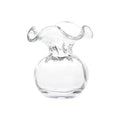 Hibiscus Glass Bud Vase in Clear