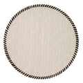 Whipstitch Beige 15" Round Mat p/4