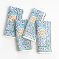 Climbing Dahlia Sky Blue Napkin | Set of 4