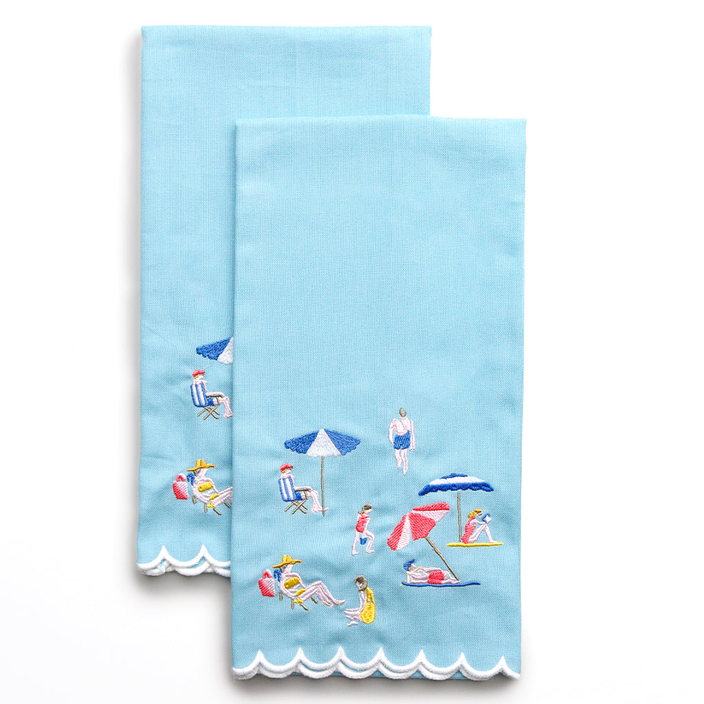 Day at the Beach Tea Towels – Set of 2
