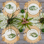 Green Bamboo Table Runner