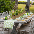 Green Bamboo Table Runner