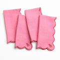 Scalloped Buti Wild Rose Napkins – Set of 4