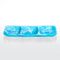 3 Part Tray Large - Aqua Swirl