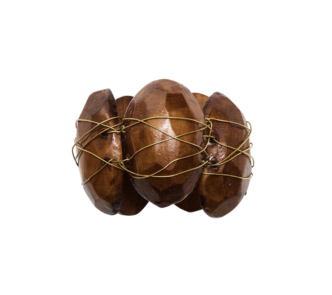 Burl Napkin Ring - Brown (S/4)