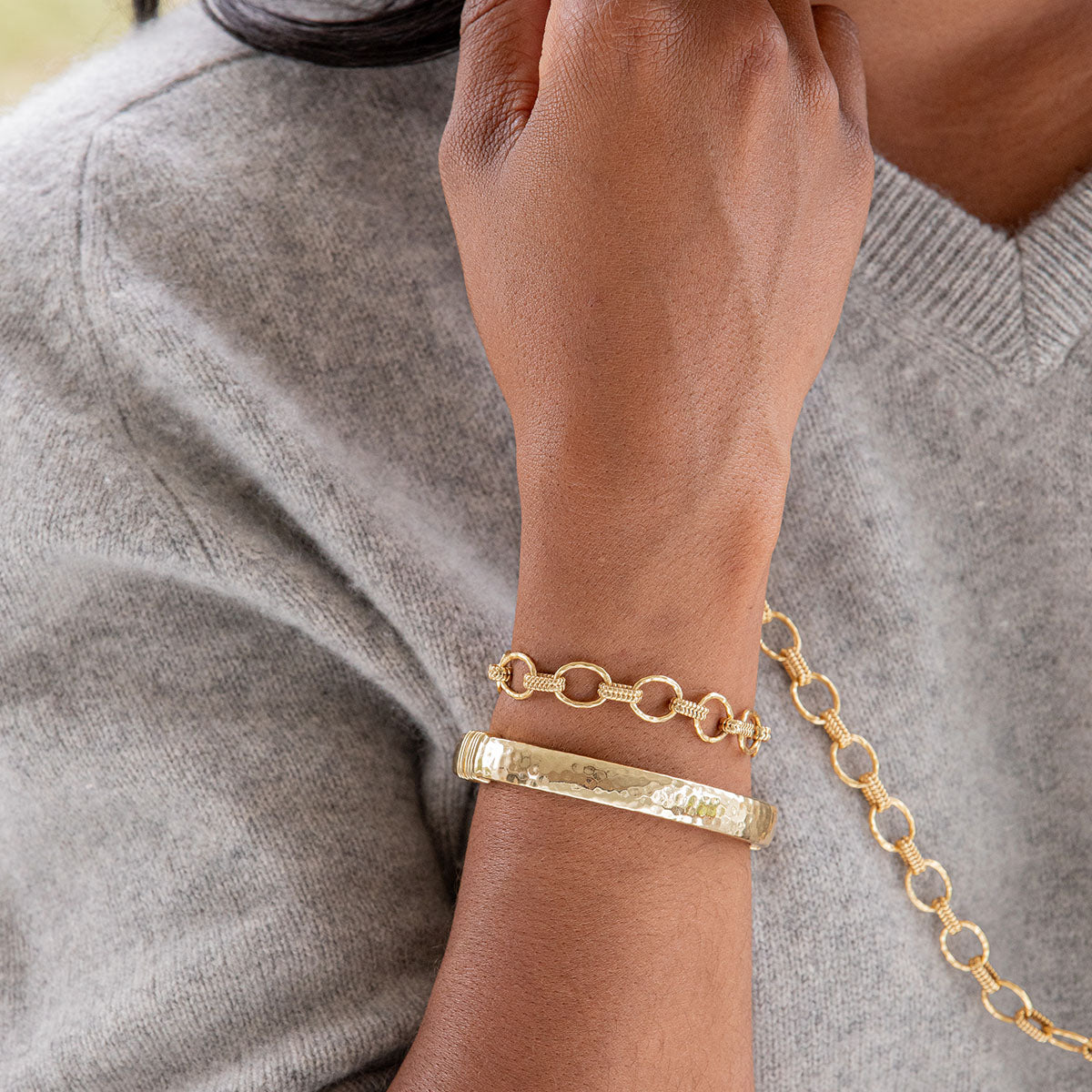 Cleopatra Small Link Bracelet - Gold