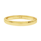 Cleopatra Oval Hinged Bangle - Gold