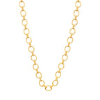 Cleopatra Small Link Necklace, 16"+2" - Gold
