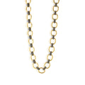 Cleopatra Grande Link Necklace, 16"+2" - Gold/Midnight