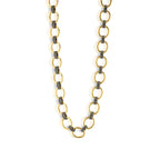 Cleopatra Grande Link Necklace, 16"+2" - Gold/Midnight