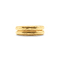 Cleopatra Slice Stacking Ring Set, Size 7 - Gold