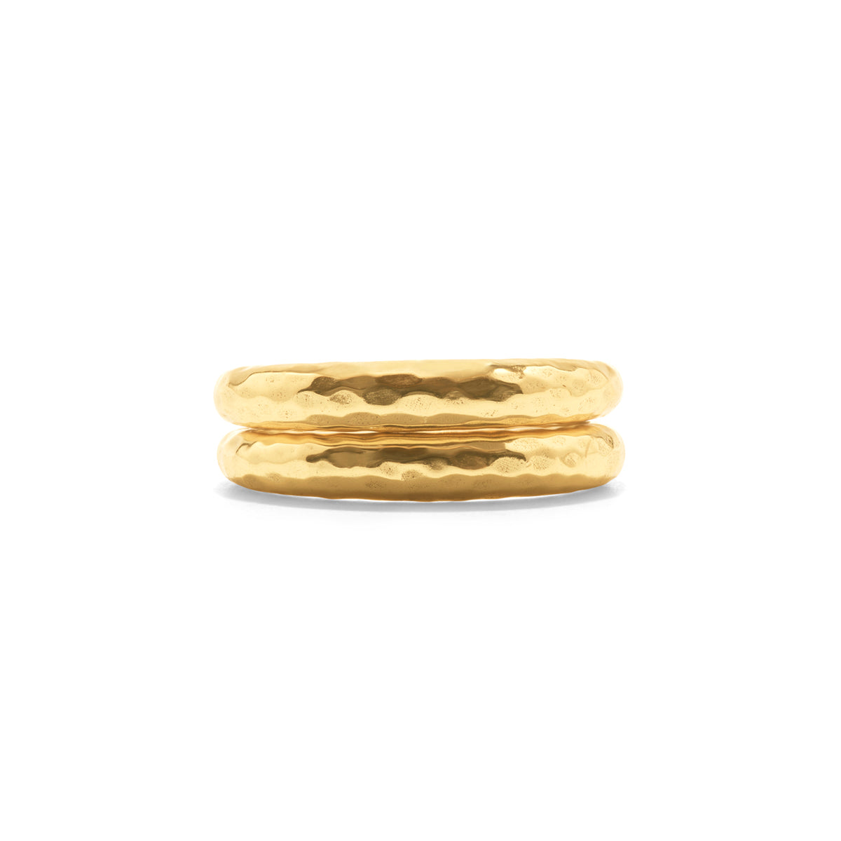 Cleopatra Slice Stacking Ring Set, Size 7 - Gold