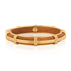Gaia Petite Hinged Bangle S/M - Teak