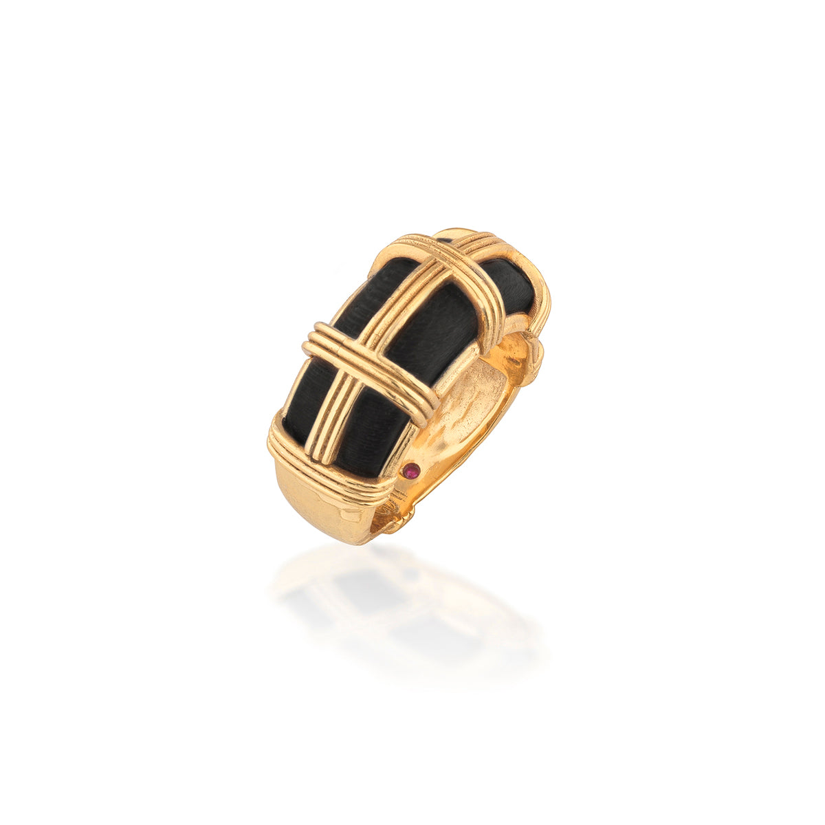 Gaia Ring Size 8 - Ebony