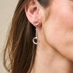 Equestrian Snaffle Bit Earrings - Silver