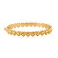 Love Petite Hinged Bangle, S/M - Gold