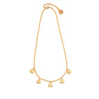 Love Heart Multi-Station Necklace, 16"+2" - Gold