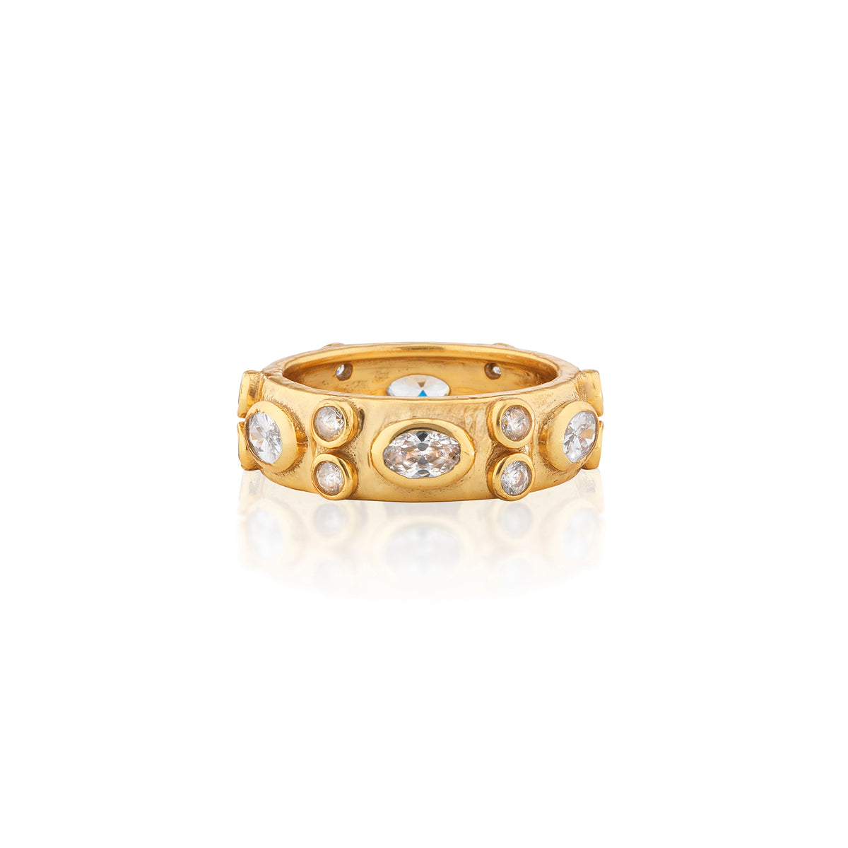 Maharani Hammered Ring Size 7
