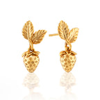 Meadow Berry Drop Earrings - Gold