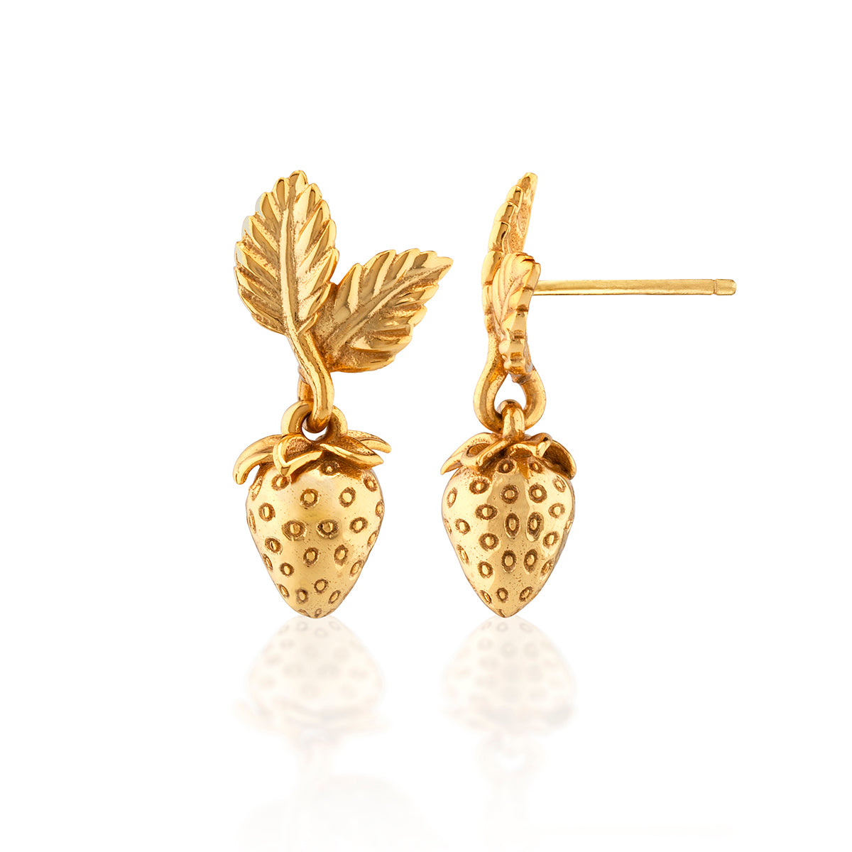 Meadow Berry Drop Earrings - Gold