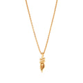 Meadow Lily Charm Necklace, 16"+2" - Gold