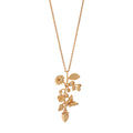 Meadow Bouquet Charm Necklace, 16"+2" - Gold