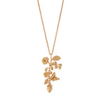 Meadow Bouquet Charm Necklace, 16"+2" - Gold