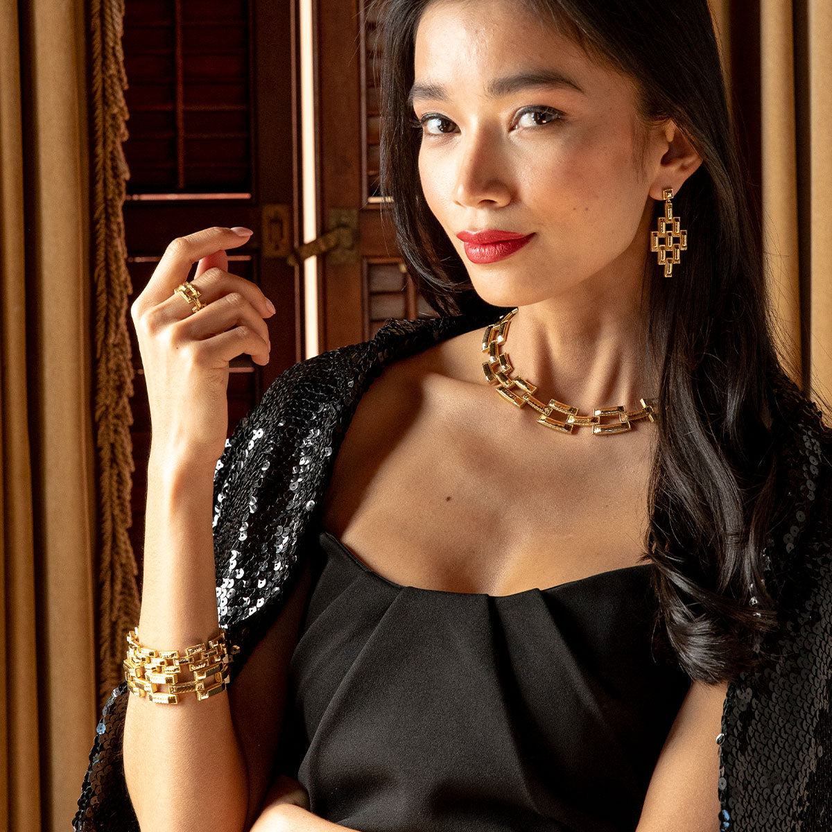 Pathway Petite Link Bracelet, 7.25" - Gold