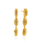 Scarab Petite Linear Earrings - Gold