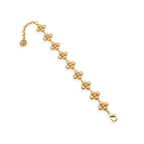 Berry & Bead Bracelet, 7"+2" - Gold