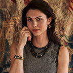 Berry 3-Strand Necklace, 18"+2" - Ebony