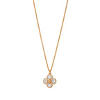 Berry Clover Double Sided Charm Necklace, 16"+2" - MOP