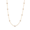 Berry Clover Double Sided Necklace, 28" - MOP