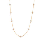 Berry Clover Double Sided Necklace, 28" - MOP