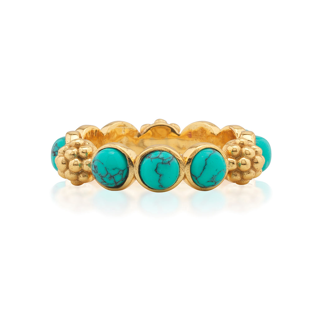Berry Gem Ring, Size 7 - Turquoise