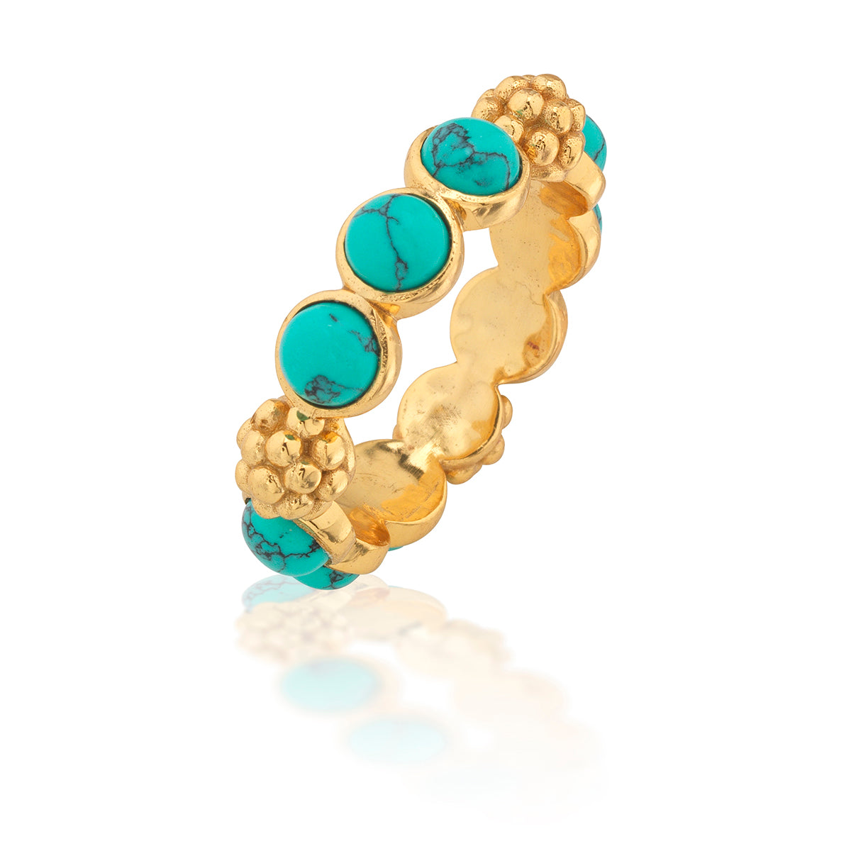 Berry Gem Ring, Size 8 - Turquoise